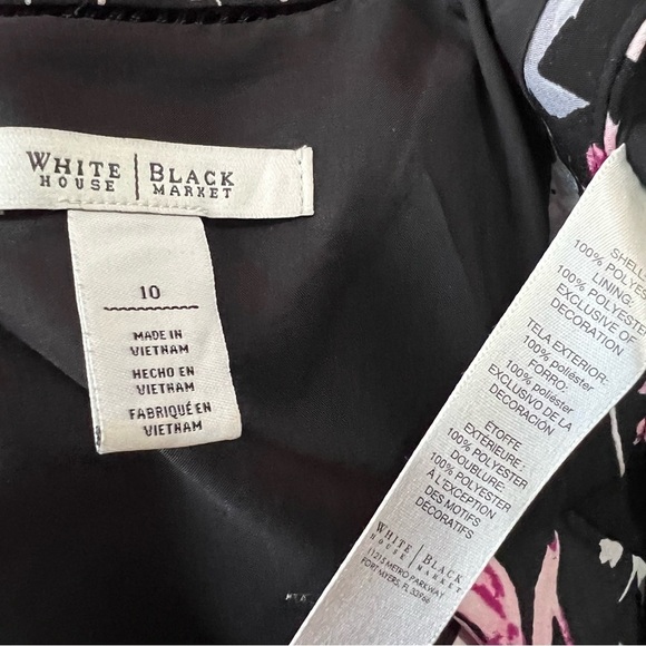 White House Black Market floral midi dress cottagecore coquette Kentucky Derby - Picture 8 of 12